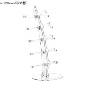 WP💓💛💖 Acrylic Eyeglass Holder 5-tier Optical Glasses Organizer Stand Boat Arc Design Eyewear Holder Display Ski Goggles Storage Rack