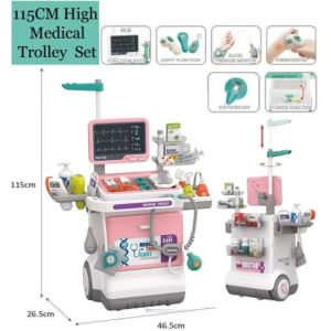 ~Dari KL~Kids Doctor  Kids Doctor Pretend Play Set Toddler Toys for Kids Girl Medical Cart Nurses Toy| doctor set | 仿真医生 Nurse