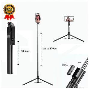JA Selfie stick R1L tongsis plus Remote Bluetooth Tripod 1.7METER