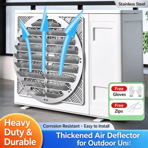 Air Conditioner Outdoor Unit Air Deflector Wind No Drilling Deflector Plate Anti Direct Blow Wind Direction Adjustment