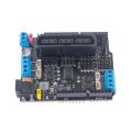 Arduino Shield Expansion Board 6-12V with 4 Channels Motors Servos Ports PS2 Joystick Remote Control. 