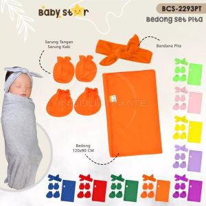 Bedong set topi/Bedong set bandana/Bedong selimut bayi jumbo lembut murah/selimut bayi lembut/bedong bayi jumbo