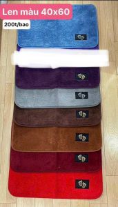 Thảm lau Chân Len Mịn Siêu Thấm Hút 40cmx60cm màu sắc đa dạng
