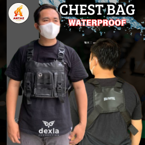 Tas Dada Rompi Tactical Rig Bag Bodypack Outdoor Chest Bag Hitam Army Coklat Waterproof Anti Air Original Premium Dexla