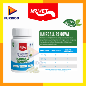MrVet / Mr Vet HAIRBALL REMOVER Suplemen Nutrisi Hewan Anjing Kucing
