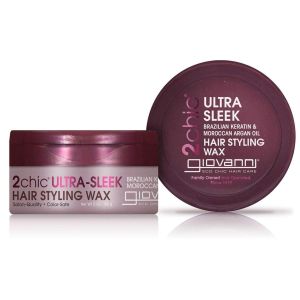 GIOVANNI 2chic Ultra Sleek Hair Styling Wax No Parabens Color Safe 2 oz