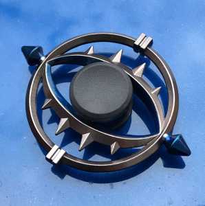 Gyroscope Fidget Hand Spinner Toy - 60mm Size, Aluminum Alloy Material - Long Spin Time - High Quality Metal Body - Perfect for Meditation, Quitting Bad Habits, and More!