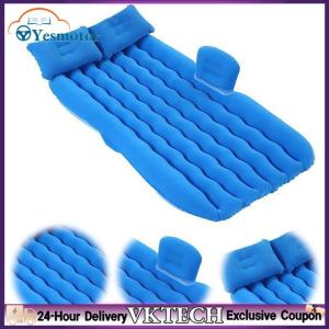 【Local Shipment】 Portable Car Blow Up Mattress with Air Pump Blow Up Sleeping Travel Bed 2 Pillows & Carry Bag for Camping Road Trip