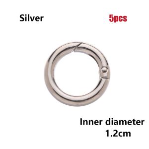 LIWU 2/5pcs 10/12/16/19mm Zinc Alloy Hooks Plated Gate Carabiner Purses Handbags Spring O-Ring Buckles Snap Clasp Clip Bag Belt Buckle