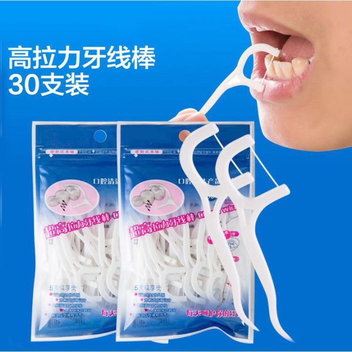 ABM Grosir - Sikat Gigi Benang Isi 24 Pcs / Dental Floss / Benang Pembersih Gigi / Benang Gigi