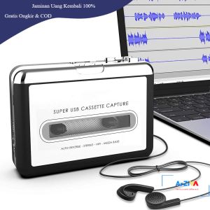 Ezcap Konverter Kaset Tape USB Cassette Capture MP3 Player - EC007