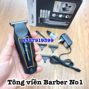 Tông đơ chấn viền cao cấp Barber 9220 pin lithium 1000mAh động cơ Turbo 2 tốc độ lưỡi thép không gỉ thời gian sử dụng 45-60 phút thiết kế hiện đại bảo hành 6 tháng