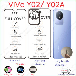 Dán PPF Vivo Y02/ Y02A loại trong  nhám dành cho màn hình mặt lưng  full viền