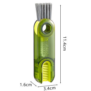 3 in 1 Tumbler Brush Cleaner Multifunctional Milk Bottle Water Cup Cleaning Tool Gap Brush Cup Lid Brush Pacifier Cleaning Brush
