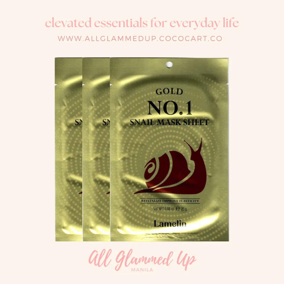 Lamelin Gold No. 1 Snail Mask Sheet (to hydrate, nourish and