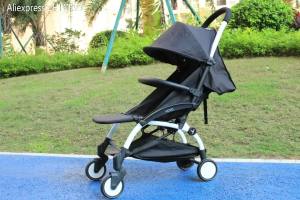 Momtan®Baby stroller accessories armrest PU leather bumper bar handrail extend footboard hook for Babyzen Yoyo 2 yoyo