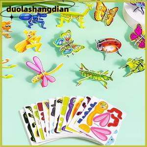 [Duola] 3D Puzzle For Kids Toys 25Pcs Educational 3D Cartoon Puzzle 3D Jigsaw Puzzle Cartoon Art Crafts Gifts For Boys Girls
