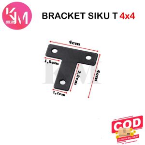 Plat Siku T Siku Connector Konektor T Stainless Steel 4 x 4 6 x 6 8 x 8 (Isi 1 Pcs)
