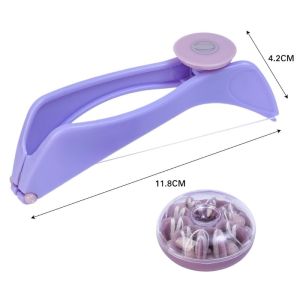 Manual Facial Hair Remover Portable Painless Spring Threading Epilator Hair Removal Tool