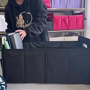 Car Trunk Organizer Box  Large Capacity Foldable Storage Box for Vehicle