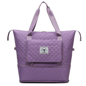 New Versatile Nylon Foldable Travel Bag - Durable Lightweight Tote with Pockets