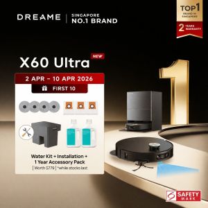 【GRAND LAUNCH】Dreame X60 Ultra/Master Robot Vacuum | FIRST 6CM CLIMB ROBOT | HyperStream™Detangling Duobrush | 36000Pa