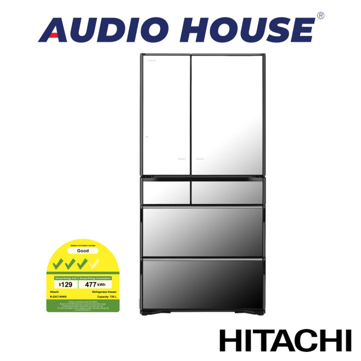 BULKY] HITACHI R-ZXC740KS-X / R-ZXC740KS-XTN 572L 6 DOOR FRIDGE