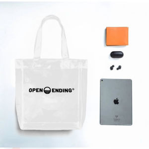 Open Ending Transparent Milky / Putih Tote Bag//Art.Tb.01-008.