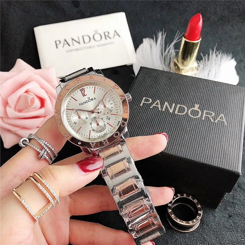 Pandora watches online silver