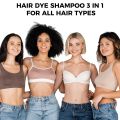 Instant Black Hair Dye Shampoo for Women Man Hair Color Shampoo for Gray Hair - 100% Gray Coverage - Natural Plant Hair Dye 3 in 1, 16.9Fl OZ. 