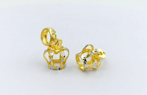 MJ Jewellery Gold Crown Charm P46 375 Gold & 916 Gold