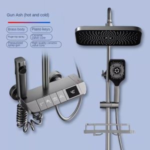 Shower head set rainfall shower head full set bathroom shower headset household bathroom bathroom rain pressurized bath 淋浴套装