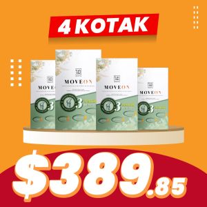 4 BOXES WELLOUS IMMORITY MOVEON JOINT PAIN RELIEF SUPPLEMENT