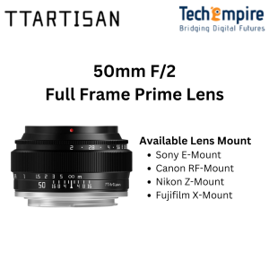 TTArtisan 50mm F2 Full Frame Lens Large Aperture for Sony E-Mount/Canon RF-Mount/Fujifilm X-Mount/Nikon Z-Mount