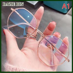 RAZIE BIN Glasses Ultralight Alloy Frame Plain Men Women Anti Blue Light Glasses Party Decorate Eyeglasses Glasses