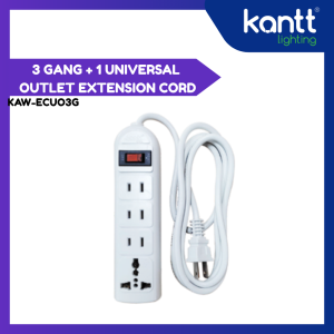 IFIX KANTT 3 GANG + 1 UNIV OUTLET EXTENSION CORD KAW-ECUO3G