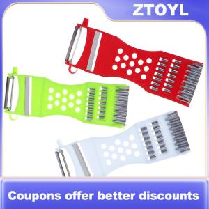 【ZTOYL】 Đa chức năng tiện ích nhà bếp Rau Trái Cây Peeler parer julienne cắt công cụ