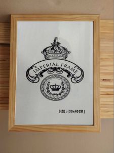 Custom Frame / Bingkai Kayu Minimalis Acrylic/kaca - Bahan Kayu jati belanda dengan serat pilihan
