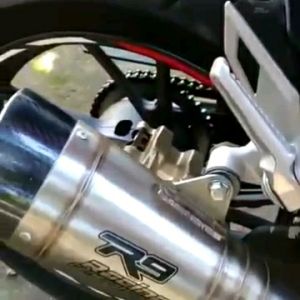 Knalpot R9 H2 biru Vixion CB150R dan lain lain