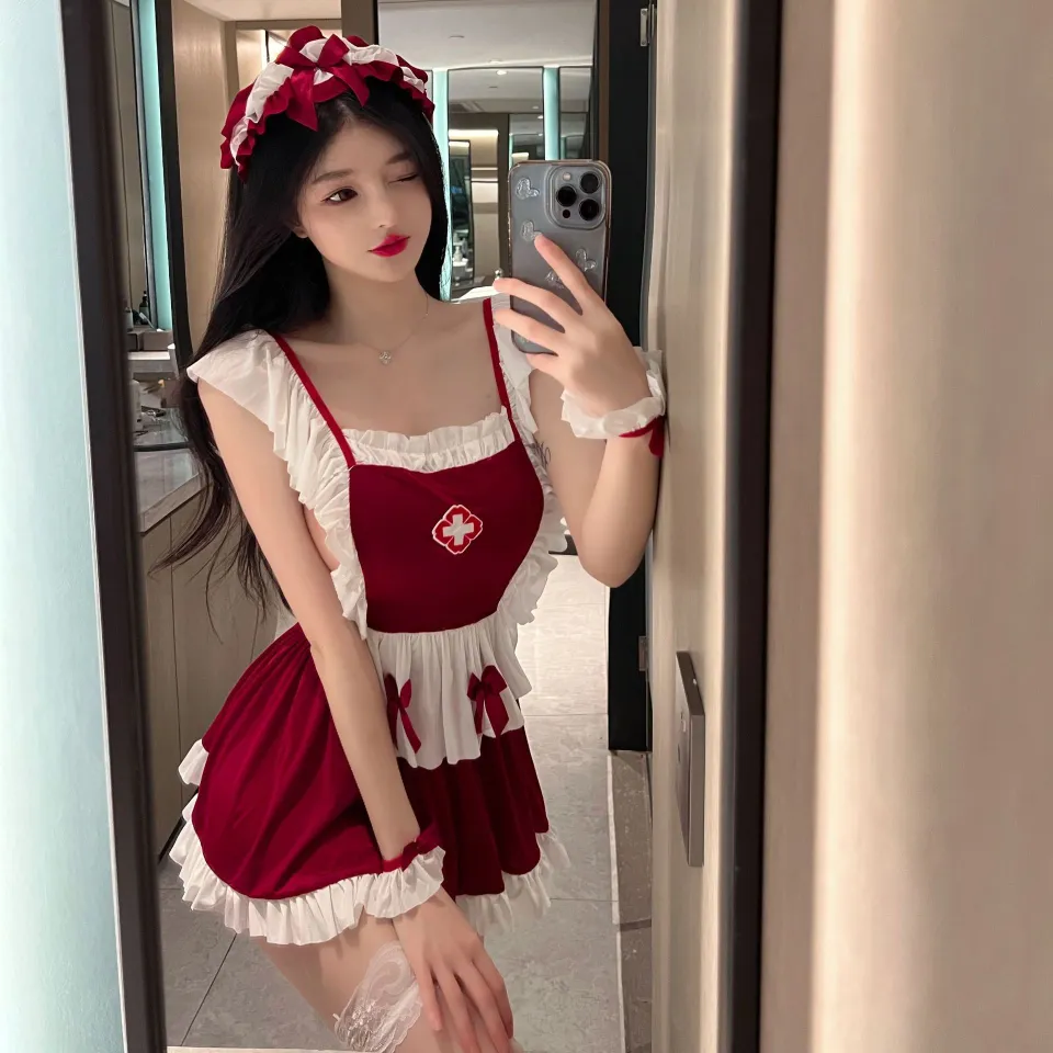 Váy ngủ cosplay y tá sexy TK2633 (còn hồng) - Happyshop