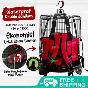 SEMPATI Tas Sangkar Burung Multifungsi Grade B Tas Gendong Kandang Kotak Bulat Tas Ransel Gendongan Sangkar Burung Murai Kacer Lovebird