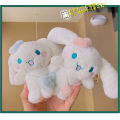 ใหม่การ์ตูน Kawai Cinnamoroll ของเล่นตุ๊กตาจี้ตุ๊กตาพวงกุญแจรถพวงกุญแจกระเป๋าแขวนกระเป๋าเป้สะพายหลังกระเป๋าจี้. 