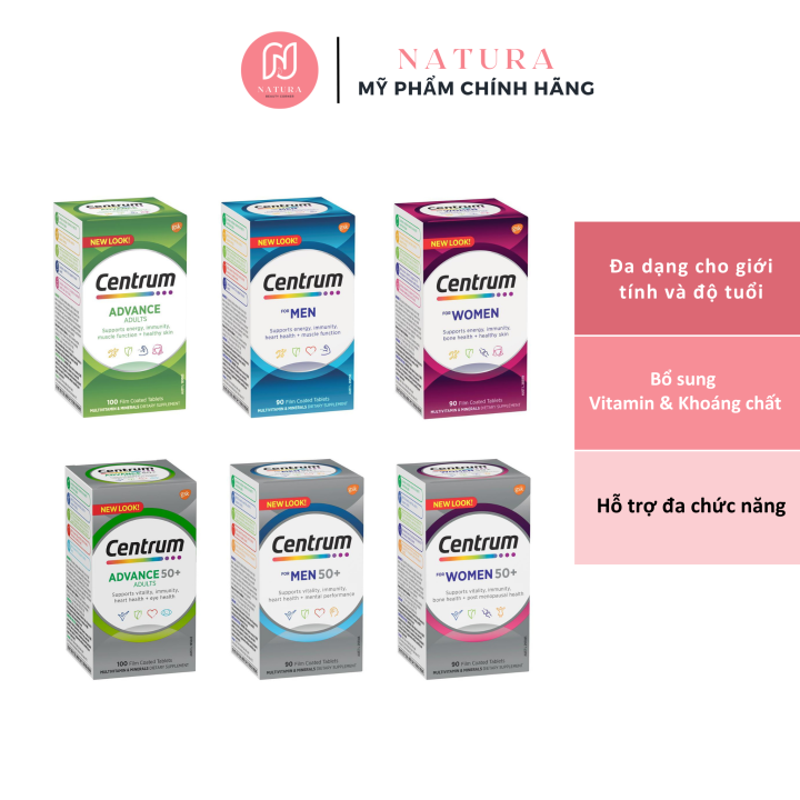 Viên uống Vitamin tổng hợp Centrum Advance/ Men/ Women dành cho người ...