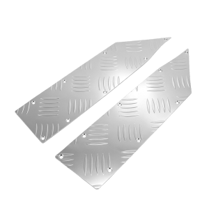 Motorcycle Non‑Slip Footrest Plate Aluminum Checker Plate Foot Board Modification Replacement Foot Peg Pad for Yamaha NVX155 V3