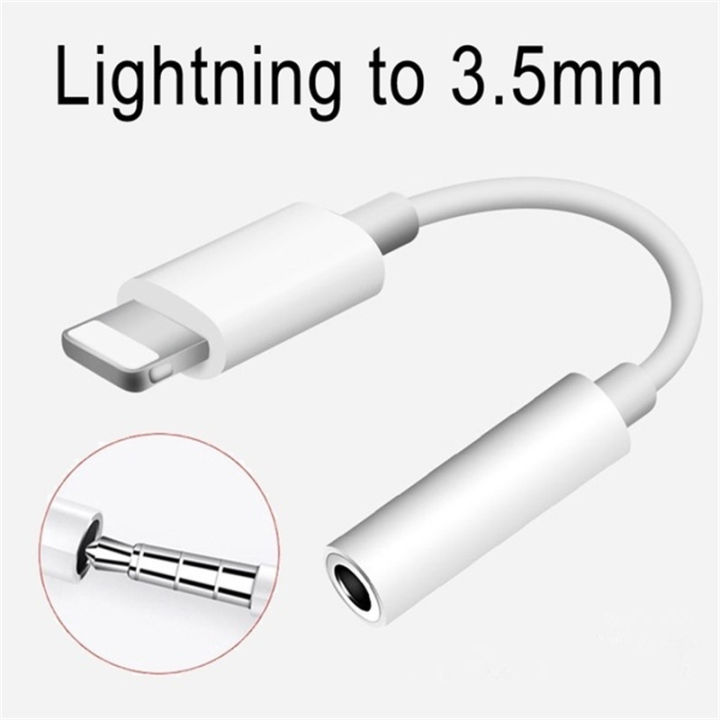 Lightning To 3.5 Mm Headphone Jack Adapter AUX Audio Music Cable Car Cord  for iPhone 7 8 Plus X XS(Gold)