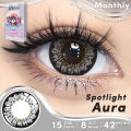 2025 s UYAAI 15.0MM Spotlight Series Shine Bling Cold Contact for Cool Wearing Lenses Cozy Charm Natural Look Monthly Replacement. 