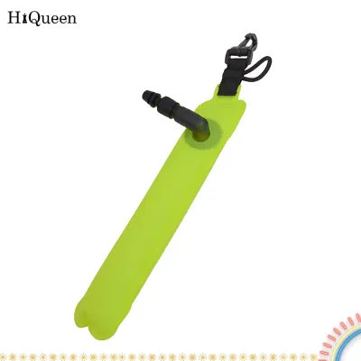 HiQueen Surface Marker Buoy Tube Underwater Closed Bottom Tube 210D Nylon Cloth + Waterproof TPU Coating Marker For Scuba Diving Marking Location Of Divers