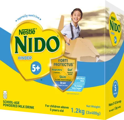 NIDO 5+ Powdered Milk Drink For 5+ Years Old 1.2kg