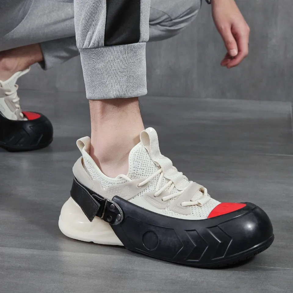 Fityle Steel Toe Cap Safety Overshoes with Back Strap Slip