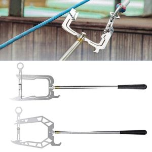 SADSAF Telescopic Rod Dock Hook U Shaped Stainless Steel Telescoping Boat Hook Ship Grabber Retriever Portable Long Distance Threader Stop Ship